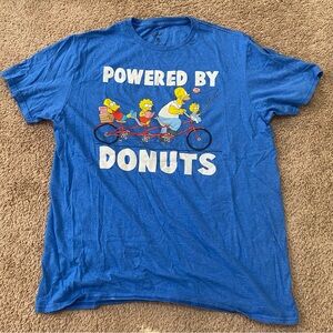 Simpsons T-Shirt Powered by Donuts